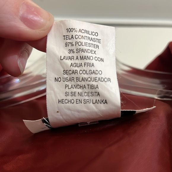 VTG Miss Dorby Women’s Petite Size 16P Flannel Style Orange Red Plaid Blazer G1 - Picture 8 of 9